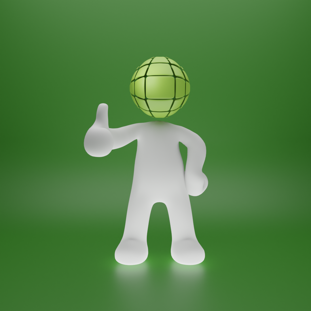 modélisation du logo de l'entreprise Geoclic, pose 1